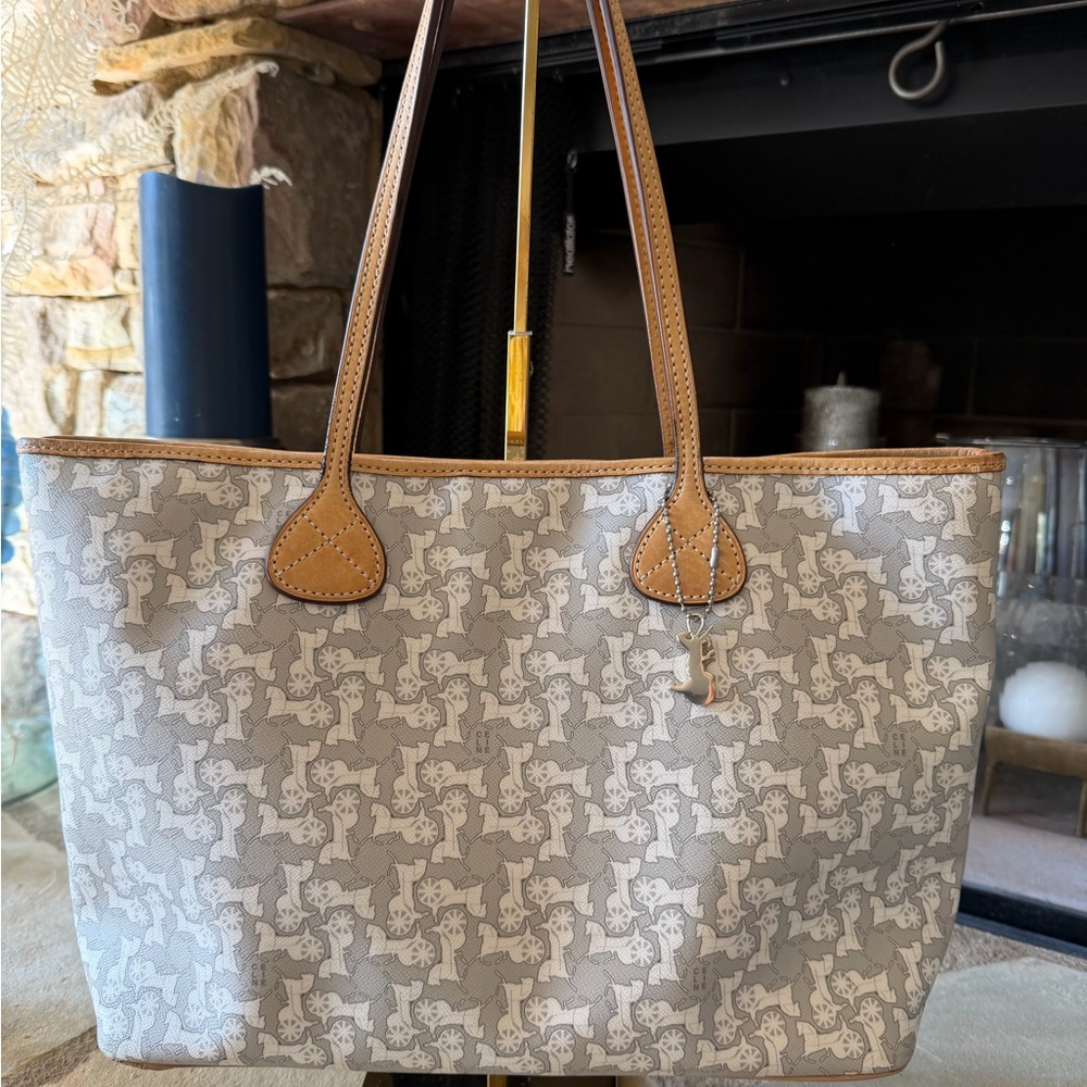 Celine Gray and Tan Tote Bag